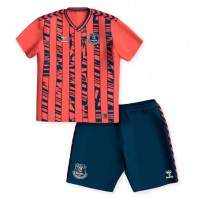 Camiseta Everton Amadou Onana #8 Segunda Equipación Replica 2023-24 para niños mangas cortas (+ Pantalones cortos)